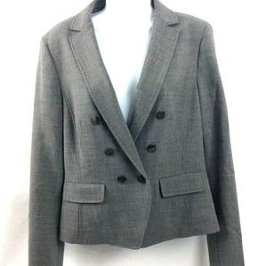 Worth New York Blazer Gray Wool Jacket Preppy NWT